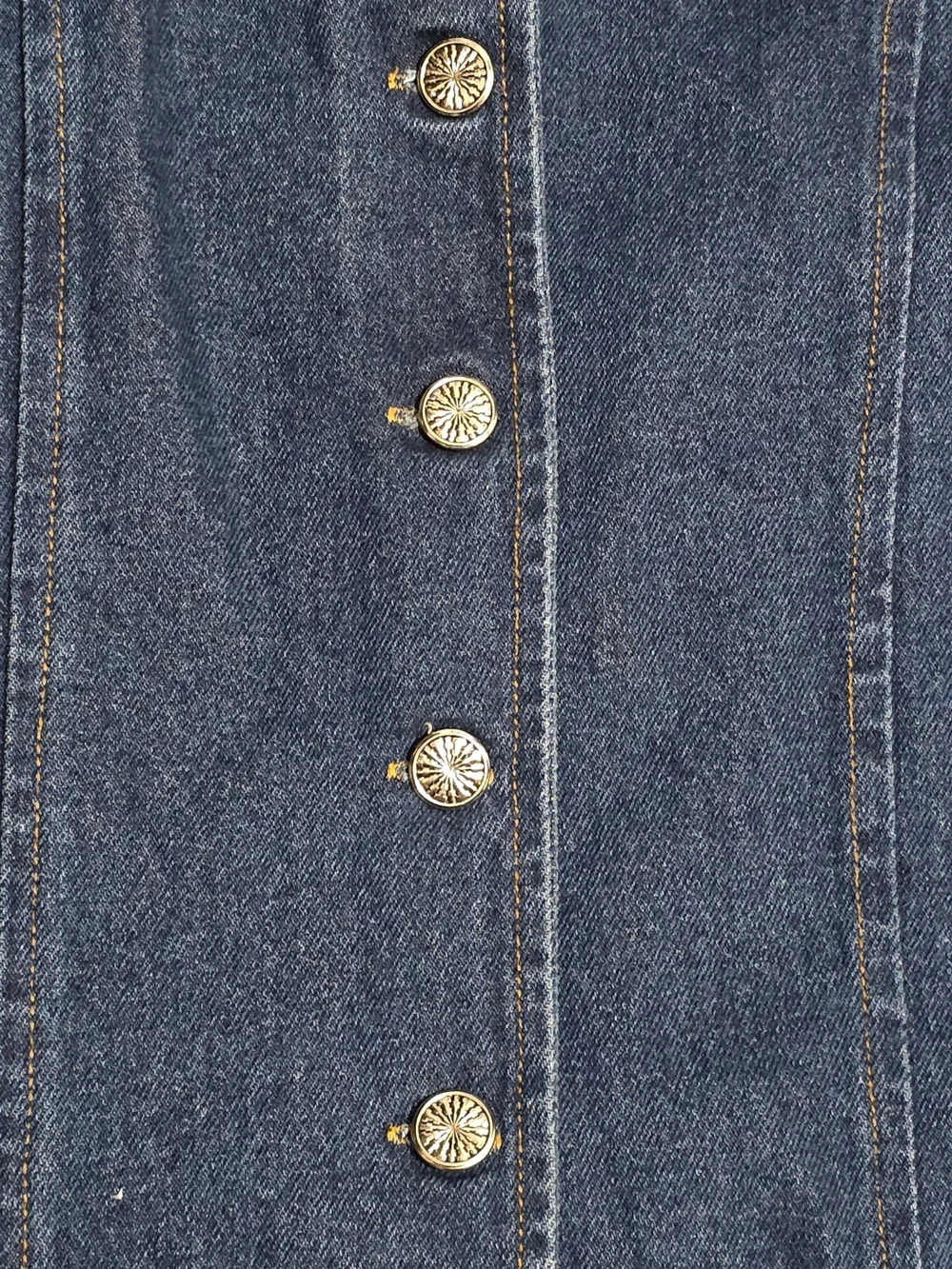 Vintage Gordon James Studded Denim Jacket Embroidered Western Boho Moto L